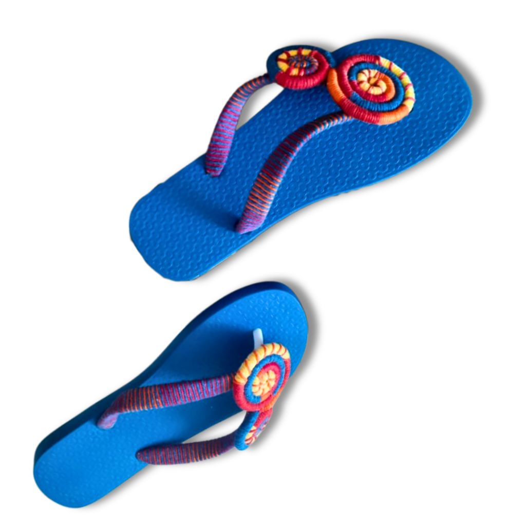 Sandalia Decorada Espiral Linhas | Arte Urbana |  37/38