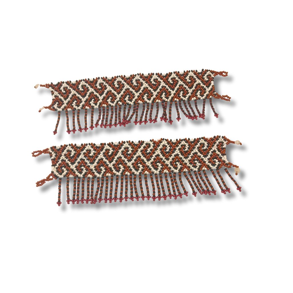 Dupla Tornozeleira de Miçangas Indígena | Huni Kuin | 132114