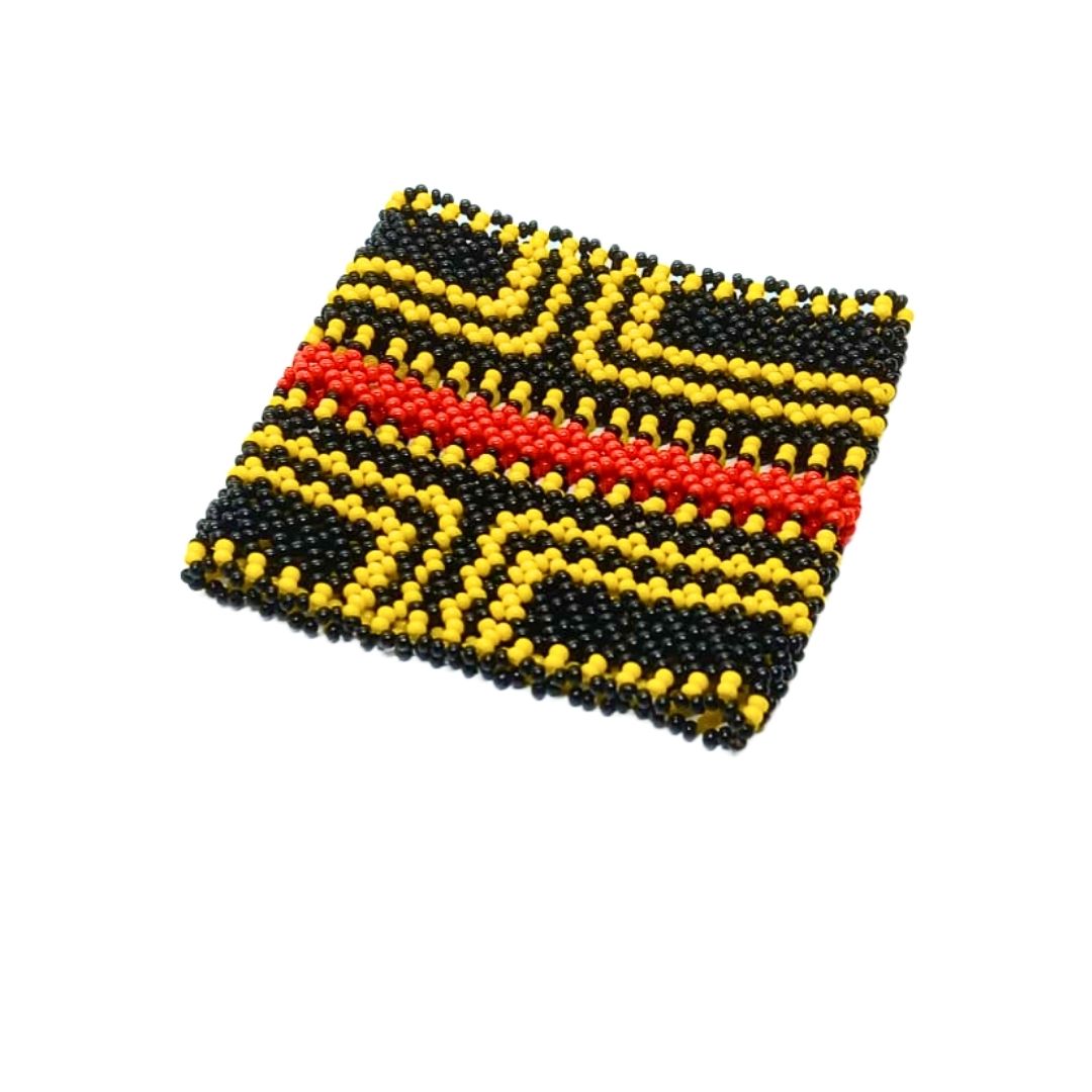 Pulseira de Miçangas Arte Indígena Elástica | Fulni-Ô | 1009