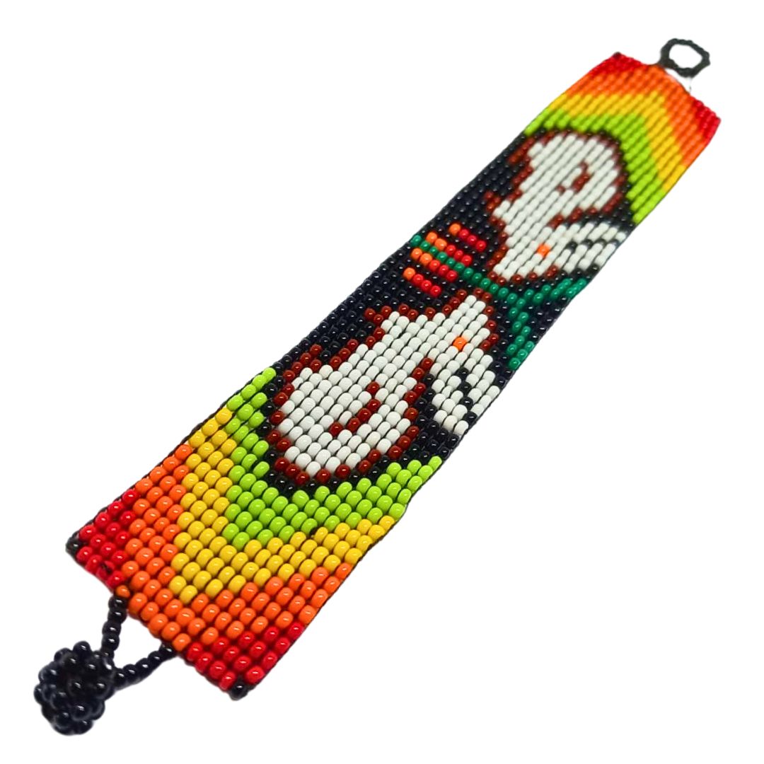 Pulseira de Miçangas Arte Indígena Aberta | Kaxinawa | 448