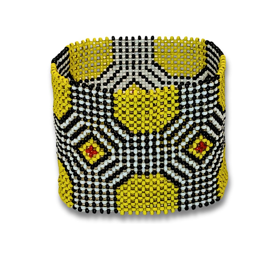 Pulseira de Miçangas Arte Indígina | Canela | 132116