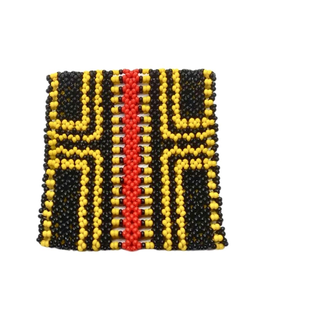 Pulseira de Miçangas Arte Indígena Elástica | Fulni-Ô | 1009