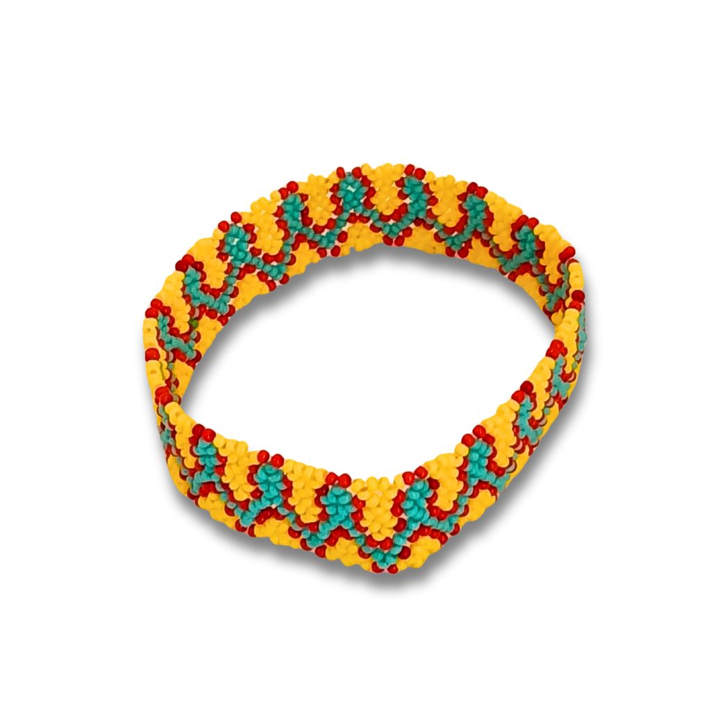 Pulseira de Miçangas Arte Indígina | Canela | 21176 | 9,5cm