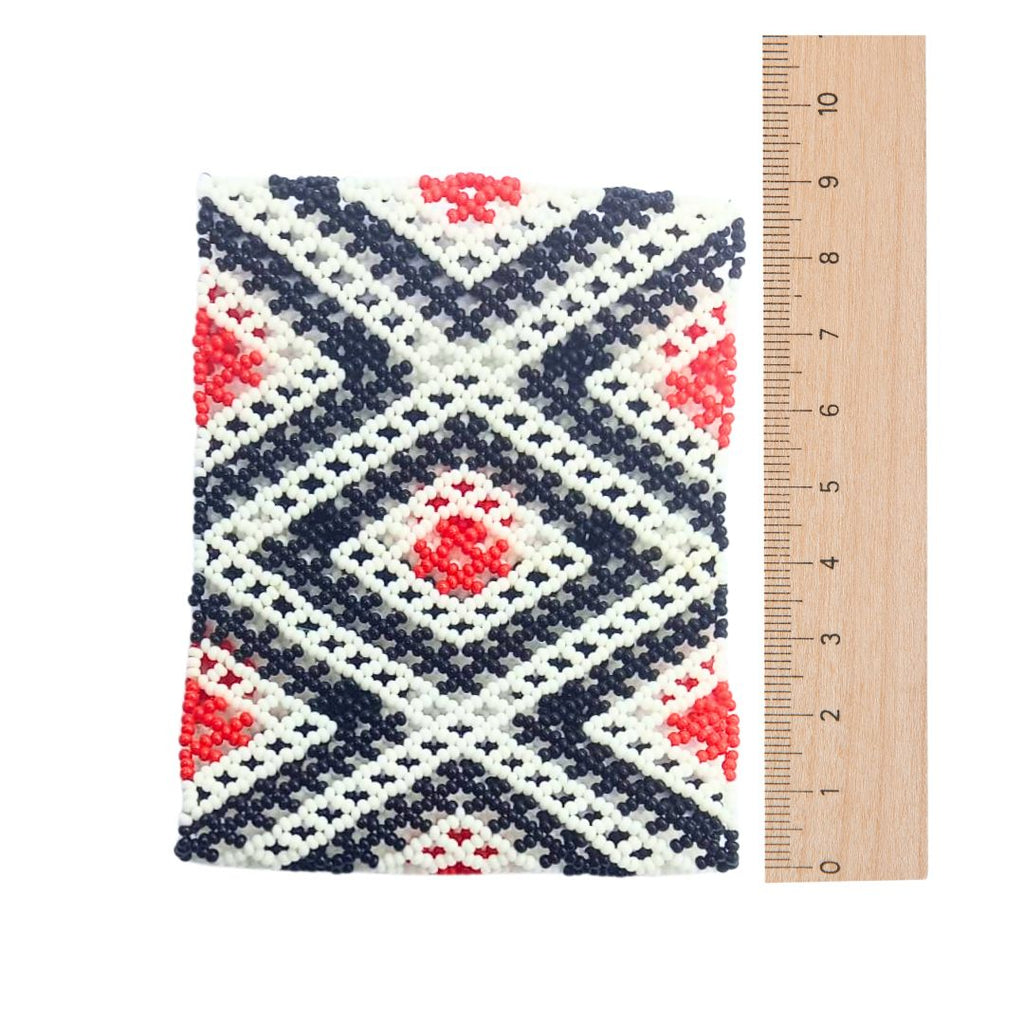 Pulseira de Miçangas Arte Indígena Elástica | Waura | 959