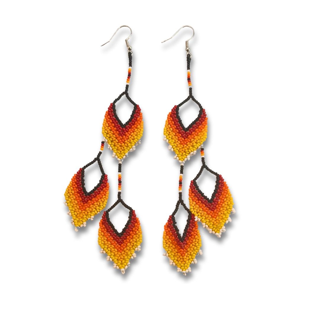 Brincos de Miçangas Arte Indígena |Waura| 1525