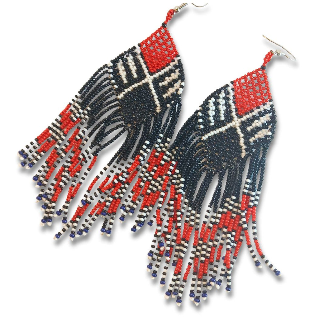 Brincos de Miçangas Arte Indígena |Waura| 1411